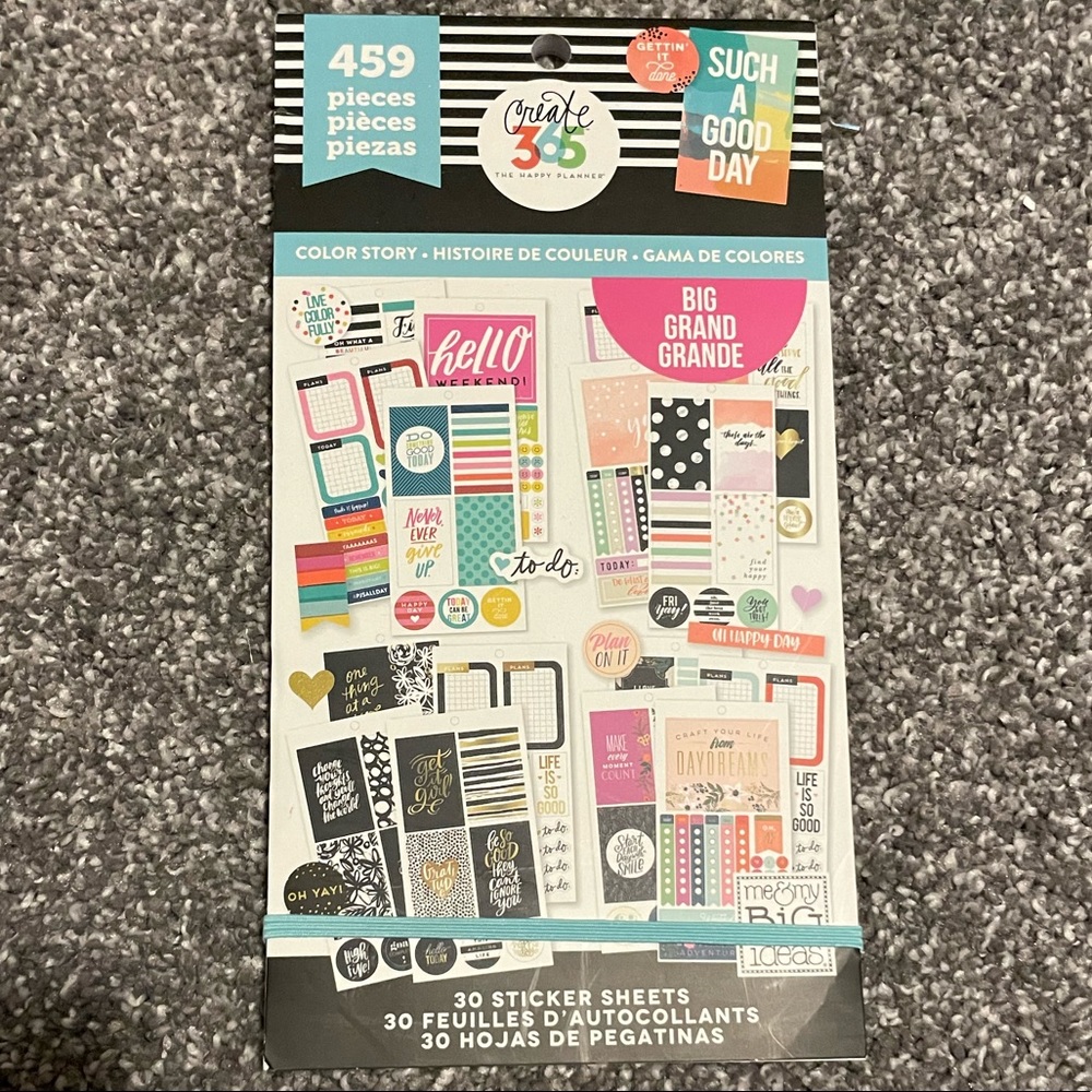 The Happy Planner BIG Color Story Value Pack Stickers
